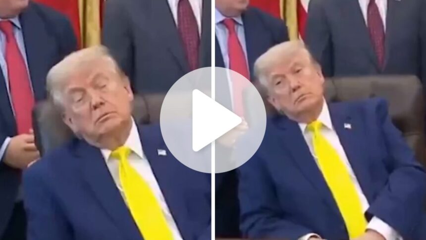 comandante-do-sono:-trump-vira-alvo-de-piadas-apos-dormir-durante-evento-na-casa-branca
