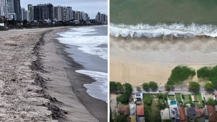 mar-avanca-e-causa-erosao-em-praia-alargada-menos-de-dois-meses-apos-a-conclusao-da-obra-em-sc