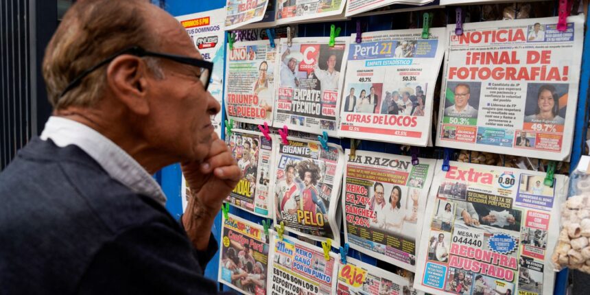 eleicao-no-peru:-sanchez-a-frente-de-fujimori-por-apenas-19-mil-votos