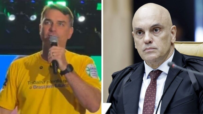 nao-vou-abaixar-a-cabeca-para-tirano:-flavio-bolsonaro-eleva-tom-contra-moraes-apos-nova-proibicao-de-visitas-ao-pai