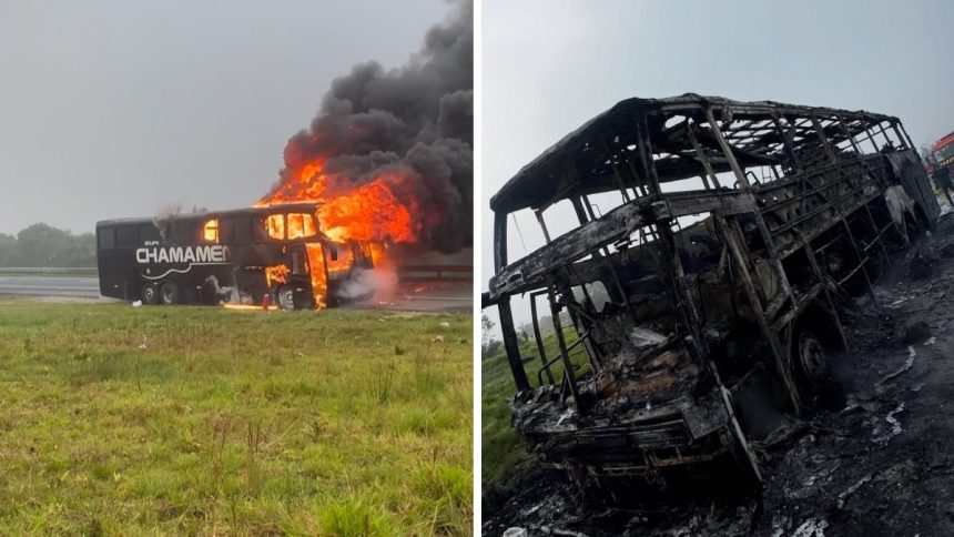 onibus-de-banda-gaucha-pega-fogo-em-curitiba-enquanto-integrantes-dormiam-e-fica-completamente-destruido