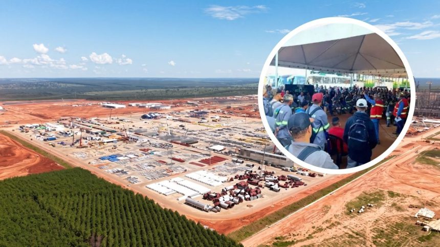 trabalhadores-de-obra-da-maior-fabrica-de-celulose-do-mundo-paralisam-atividades-por-aumento-salarial-e-de-vale-alimentacao-no-brasil
