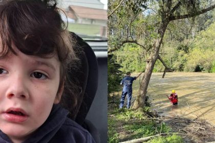menino-autista-de-4-anos-desaparece-proximo-a-rio-e-mobiliza-buscas-em-sc