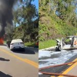 motorista-retirada-de-carro-em-chamas-e-encaminhada-ao-hospital-em-estado-grave-apos-acidente-que-matou-idoso-na-br-470-em-sc