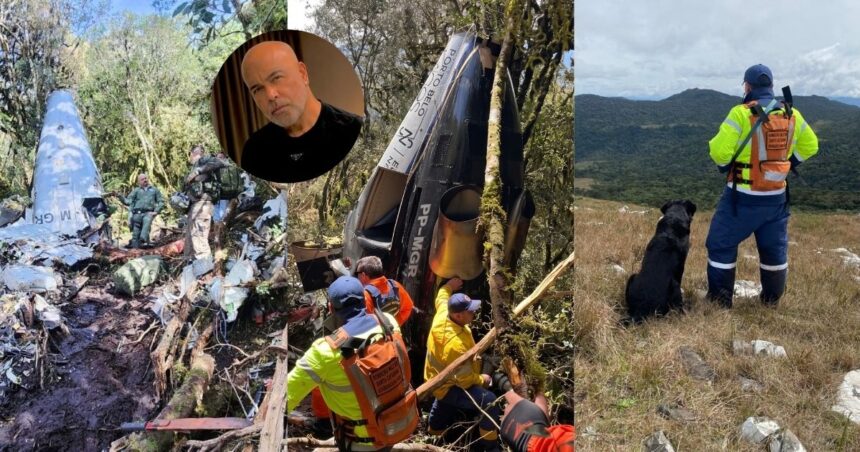 mata-fechada,-mau-tempo-e-40-bombeiros:-megaoperacao-para-resgatar-helicoptero-com-o-cantor-rick-durou-24-horas-ininterruptas-em-sc